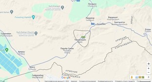 Анклавное село Тигранашен (азербайджанское название - Кярки). Скриншот фото с сайта Google Maps от 03.05.24