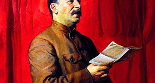 Фрагмент картины "Портрет И. В. Сталина" (1928г.) художника Исаака Бродского. Источник: http://bibliotekar.ru