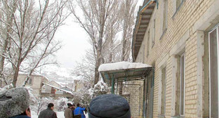 Место обрушения кровли в детсаду No.73. Махачкала, 22 февраля 2011 г. Фото: пресс-служба МЧС Дагестана.