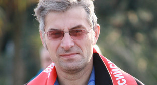 Сергей Басманов на пикете в г. Сочи, 22
января 2011 года. Фото "Кавказского узла".