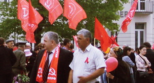 Митинг КПРФ во Владикавказе, май 2012 г. Фото Эммы Марзоевой для "Кавказского узла"