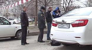 Расследование на месте совершения покушение на заместителя атамана Анапского казачьего войска. Краснодарский край, 22 февраля 2013 г. Фото http://9tv.ru/