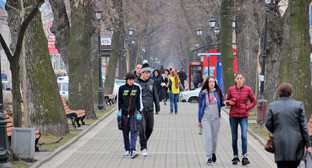 Проспект Мира. Владикавказ. Фото Ахмеда Альдебирова для "Кавказского узла"