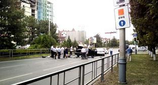 На месте перестрелки в Краснодаре. 28 августа 2017 г. Фото http://kubantv.ru/