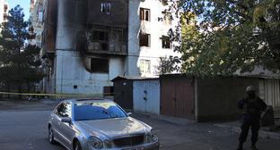 Дом, в котором были заблокированы подозреваемые в терроризме. Тбилиси, 26 ноября 2017 г. Фото Инны Кукуджановой для "Кавказского узла" Дом, в котором были заблокированы подозреваемые в терроризме. Тбилиси, 26 ноября 2017 г. Фото Инны Кукуджановой для "Кавказского узла"