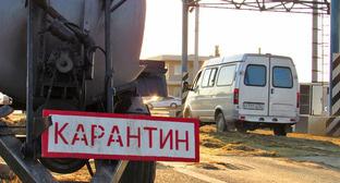 Карантинный пункт АЧС на въезде на Волгоградский мост. Фото Вячеслава Ященко для "Кавказского узла" Карантинный пункт АЧС на въезде на Волгоградский мост. Фото Вячеслава Ященко для "Кавказского узла"