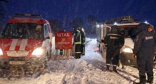 На месте авиакатастрофы Ан-148. Фото пресс-службы МЧС России http://www.mchs.gov.ru