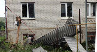 Поврежденный ураганом газопровод в Ясной Поляне, Ставропольский край. 13 июля 2018 года. Фото пресс-службы АО "Газпром газораспределение Ставрополь". http://www.stavkraygaz.ru