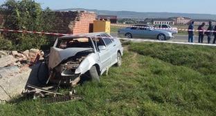 ДТП в селе Сагопши. Фото: ГУ МВД по Ингушетии https://06.xn--b1aew.xn--p1ai/