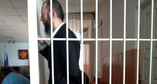 Магомед Хазбиев в зале суда. Фото: Исрапил Шовхалов  для "Кавка
зского узла"