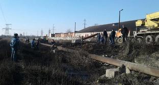 Восстановление газоснабжения. Фото: пресс-служба ГУ МЧС по Дагестану.