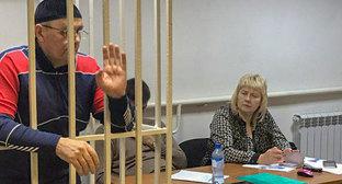 Оюб Титиев в зале суда. Фото Патимат Махмудовой для "Кавказского узла"