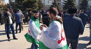 Митинг в Магасе. 26 марта 2019 года. Фото Умара Йовлоя для "Кавказского узла" Митинг в Магасе. 26 марта 2019 года. Фото Умара Йовлоя для "Кавказского узла"
