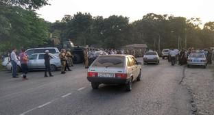 Силовики в Кизляре. 12 июня 2019 года. Фото Ильяса Капиева для "Кавказского узла"
