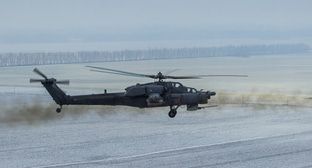 Тренировочные полеты экипажей вертолетов армейской авиации Южного военного округа (аэр.Кореновск, Краснодарский край). Фото: Mil.ru, https://commons.wikimedia.org/w/index.php?curid=55761976