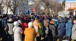 Участники митинга в Невинномысске. Фото А. Козлова. Участники митинга в Невинномысске. Фото А. Козлова.
