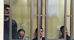 Шамиль Магомедов, Самир Ибрагимов, Хидирнеби Казуев и Габибула Халдузов (слева направо). Фото Константина Волгина для "Кавказского узла"  

