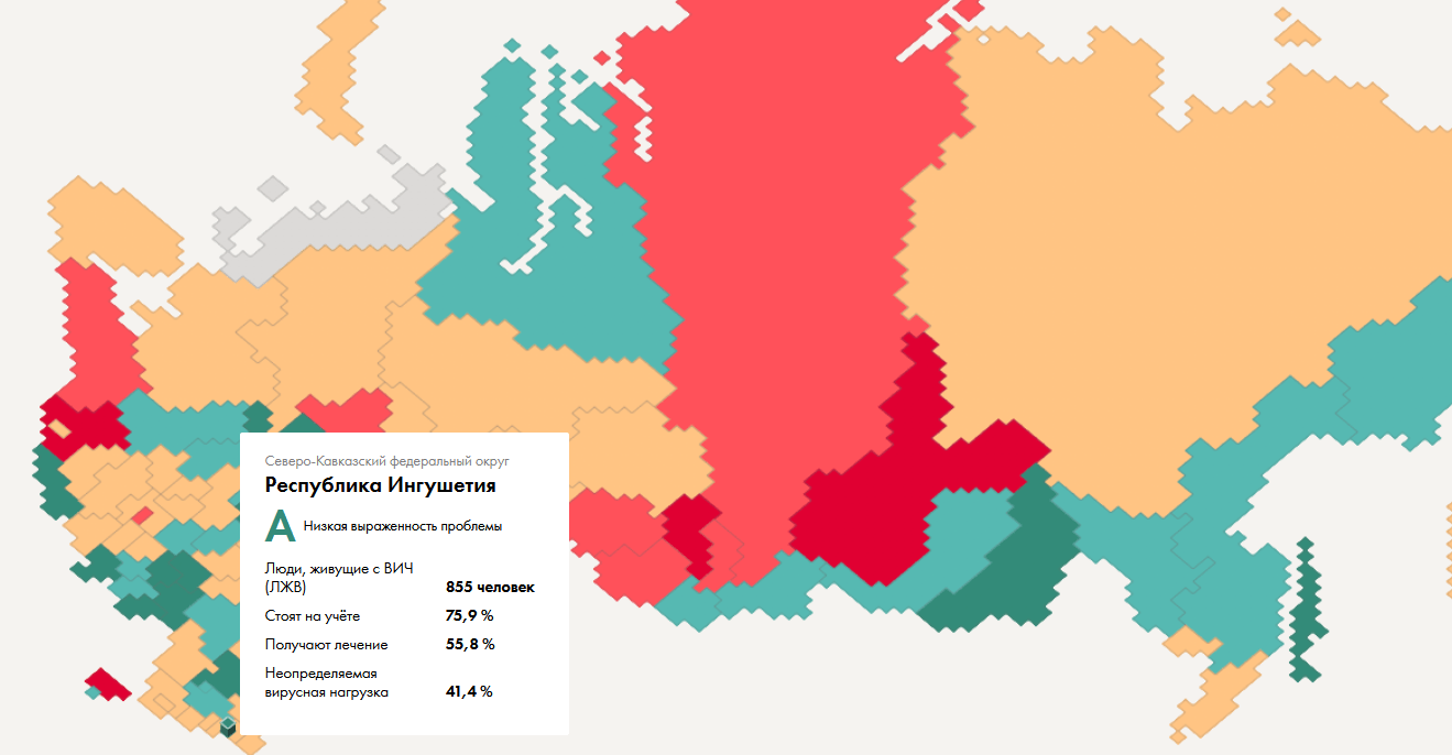 Кавказский Узел | Ингушетия и Калмыкия стали лидерами российского рейтинга  борьбы с ВИЧ