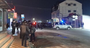 Место перестрелки с полицейскими в Махачкале. 27 февраля 2021 года.