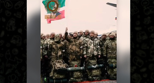 Отправка новых добровольцев в зону военной операции. Скриншот видео https://t.me/RKadyrov_95/3429