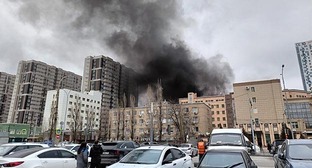 Пожар в ФСБ Ростовской области. 16 марта 2023 г. Фото vk.com/rostovnadonu
