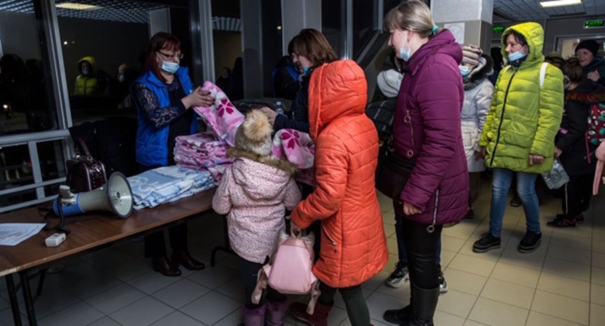Эвакуация детей из Белгородской области, фото: 32q.ru
