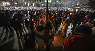 Акция протеста в Тбилиси.  Фото Азиза Каримова для "Кавказского узла".