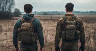 Военные на СВО. Иллюстрация создана «Кавказским узлом» с помощью ИИ в программе Copilot