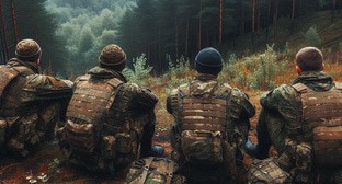 Военнослужащие. Иллюстрация создана "Кавказским узлом" с помощью ИИ в программе Copilot