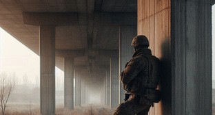 Военнослужащий. Иллюстрация создана "Кавказским узлом" с помощью ИИ в программе Copilot