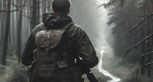 Военный на СВО. Иллюстрация создана «Кавказским узлом» с помощью ИИ в программе Copilot