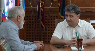 Юсуп Ильясов (слева) и Джамбулат Салавов. Фото: https://t.me/DzhambulatSalavov/270