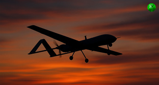 Беспилотник. Иллюстрация создана "Кавказским узлом" с помощью ИИ.