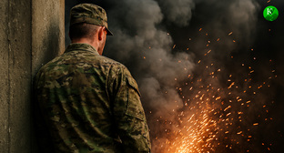 Военный на СВО. Иллюстрация создана "Кавказским узло" с помощью ИИ в программе Copilot