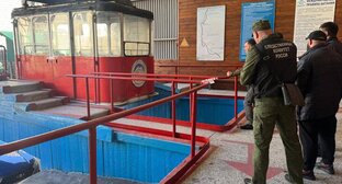 Проверка канатной дороги на Эльбрусе. Фото: телеграм-канал kbr.sledcom
Проверка канатной дороги на Эльбрусе. Фото: телеграм-канал kbr.sledcom