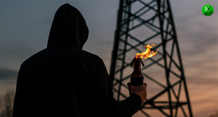 Поджог вышки. Иллюстрация создана "Кавказским узлом" с помощью ИИ в программе Copilot Поджог вышки. Иллюстрация создана "Кавказским узлом" с помощью ИИ в программе Copilot