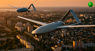 БПЛА в небе. Иллюстрация создана "Кавказским узлом" с помощью ИИ в программе Copilot