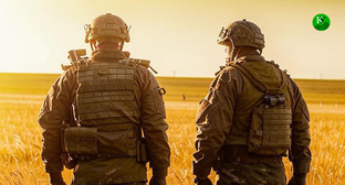 Военнослужащие. Иллюстрация "Кавказского узла" созданная с помощью ИИ в программе Copilot Военнослужащие. Иллюстрация "Кавказского узла" созданная с помощью ИИ в программе Copilot