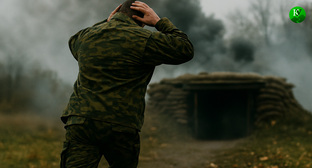 Военный на СВО. Иллюстрация создана «Кавказским узлом» с помощью ИИ в программе Copilot