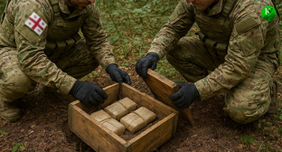Силовики нашли схрон. Иллюстрация создана «Кавказским узлом» с помощью ИИ в программе Copilot
