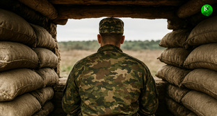 Военный на СВО. Иллюстрация создана "Кавказским узлом" с помощью ИИ в программе Copilot