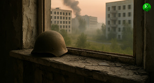 Каска военного. Иллюстрация создана «Кавказским узлом» с помощью ИИ в программе Copilot Каска военного. Иллюстрация создана «Кавказским узлом» с помощью ИИ в программе Copilot