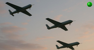 БПЛА в небе. Иллюстрация создана "Кавказским узлом" с помощью ИИ в программе Copilot БПЛА в небе. Иллюстрация создана "Кавказским узлом" с помощью ИИ в программе Copilot