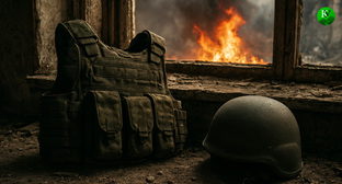 Каска и бронежилет. Иллюстрация создана «Кавказским узлом» с помощью ИИ в программе Copilot Каска и бронежилет. Иллюстрация создана «Кавказским узлом» с помощью ИИ в программе Copilot