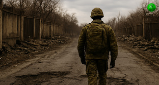 Военный на СВО. Иллюстрация создана «Кавказским узлом» с помощью ИИ в программе Copilot Военный на СВО. Иллюстрация создана «Кавказским узлом» с помощью ИИ в программе Copilot