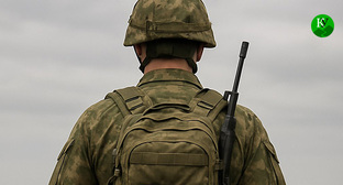 Военнослужащий. Иллюстрация "Кавказского узла" созданная в ИИ при помощи программы Copilot Военнослужащий. Иллюстрация "Кавказского узла" созданная в ИИ при помощи программы Copilot