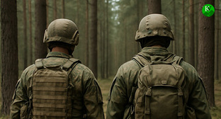 Военнослужащие. Иллюстрация "Кавказского узла" созданная при помощи ИИ в программе Copilot Военнослужащие. Иллюстрация "Кавказского узла" созданная при помощи ИИ в программе Copilot