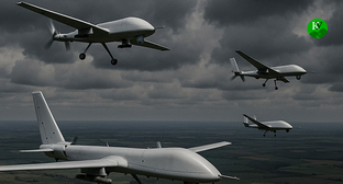 Беспилотники. Иллюстрация "Кавказского узла" созданная ИИ при помощи программы Copilot Беспилотники. Иллюстрация "Кавказского узла" созданная ИИ при помощи программы Copilot