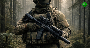 Военнослужащий. Иллюстрация "Кавказского узла" созданная ИИ при помощи программы Copilot