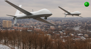 БПЛА в полете. Иллюстрация создана «Кавказским узлом» с помощью ИИ в программе Copilot БПЛА в полете. Иллюстрация создана «Кавказским узлом» с помощью ИИ в программе Copilot